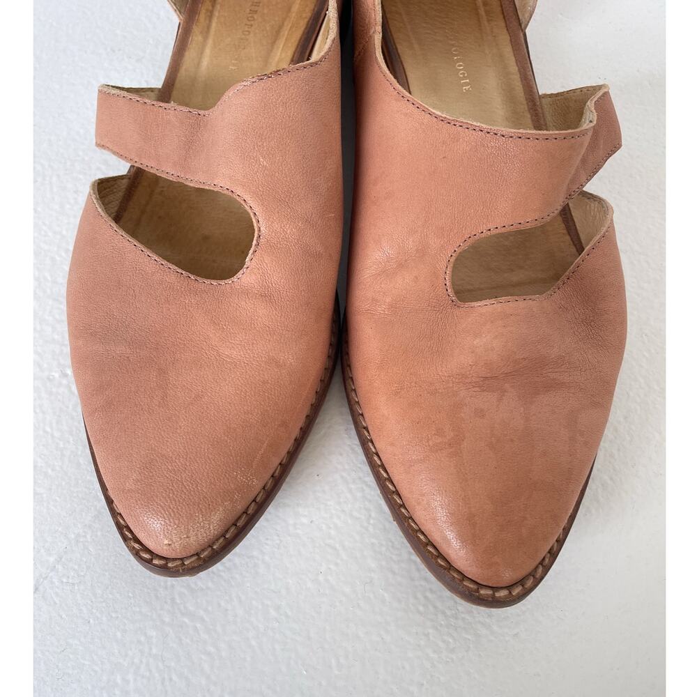 Anthropologie Rose Tan Leather D'Orsay Flats - Picture 4 of 7